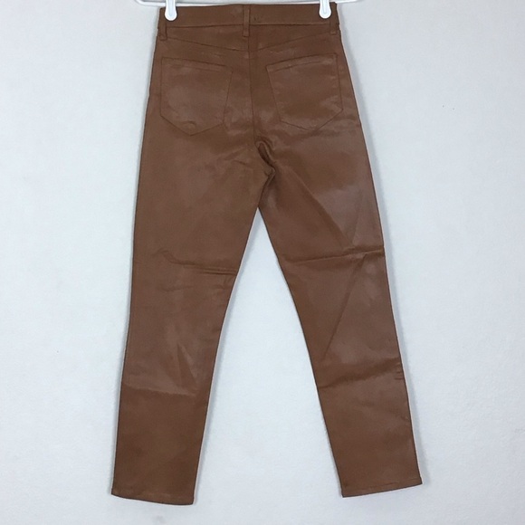 L’AGENCE Margot Java Coated High Rise Skinny Jeans Size 25 - Picture 3 of 12